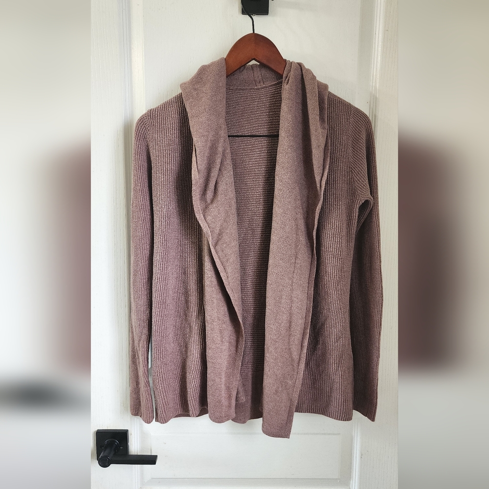 Lululemon Athletica Mauve Ribbed Cardigan
